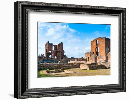 Terme, Baths, Roman Villa of Quintilii, Appian Way, Rome, Latium (Lazio), Italy, Europe-Nico Tondini-Framed Photographic Print