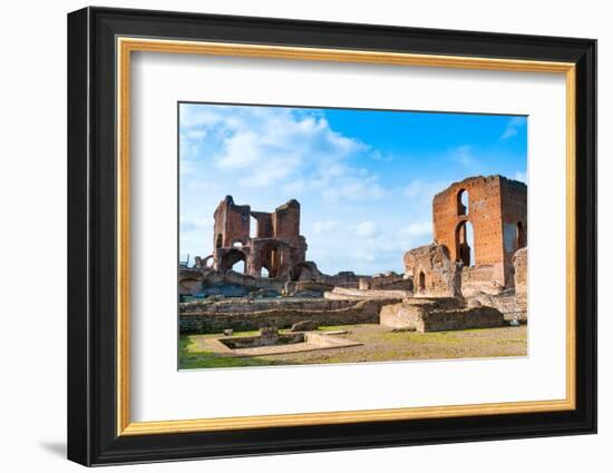 Terme, Baths, Roman Villa of Quintilii, Appian Way, Rome, Latium (Lazio), Italy, Europe-Nico Tondini-Framed Photographic Print