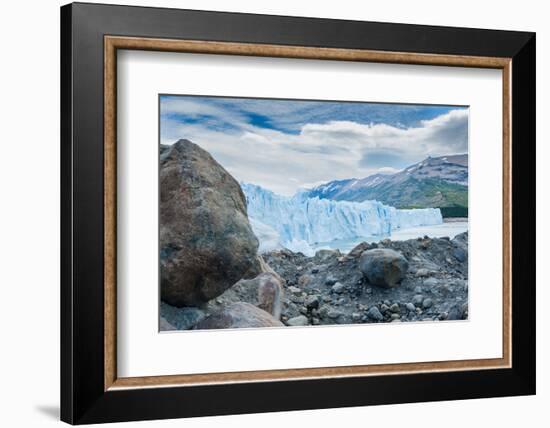 Terminal Face of the Perito Moreno Glacier, Patagonia, Argentina-James White-Framed Photographic Print