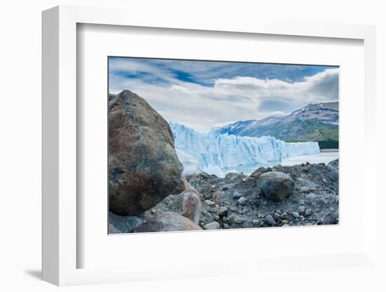 Terminal Face of the Perito Moreno Glacier, Patagonia, Argentina-James White-Framed Photographic Print