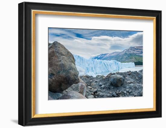 Terminal Face of the Perito Moreno Glacier, Patagonia, Argentina-James White-Framed Photographic Print