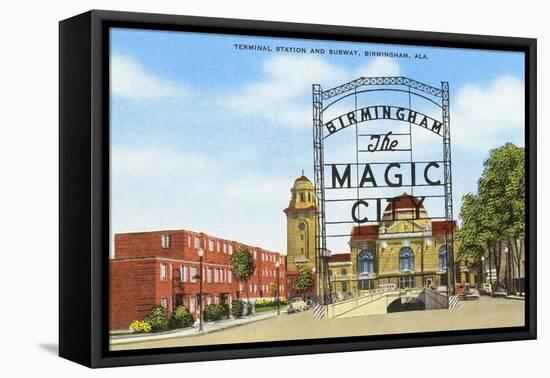 Terminal Station, Birmingham, Alabama-null-Framed Stretched Canvas