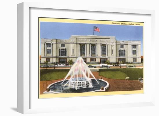 Terminal Station, Dallas, Texas-null-Framed Art Print