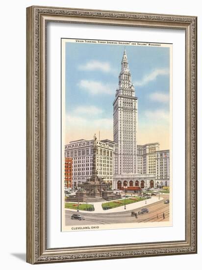 Terminal Tower, Cleveland, Ohio-null-Framed Art Print