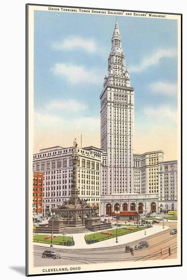 Terminal Tower, Cleveland, Ohio-null-Mounted Art Print
