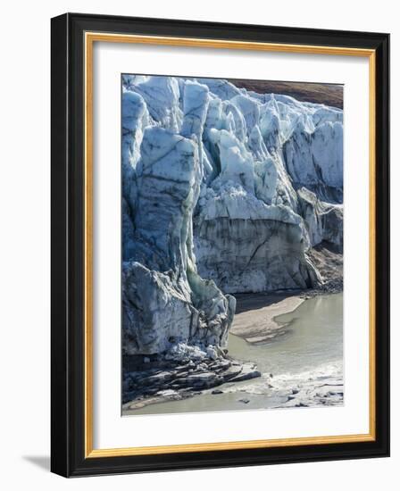 Terminus of the Russell Glacier close to the Greenland Ice Sheet near Kangerlussuaq. Greenland-Martin Zwick-Framed Photographic Print