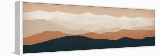 Terra Cotta Sky Mountains-Ryan Fowler-Framed Stretched Canvas