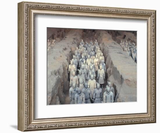 Terra Cotta Warriors, Xian, China-Keren Su-Framed Photographic Print