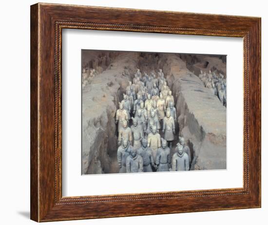 Terra Cotta Warriors, Xian, China-Keren Su-Framed Photographic Print