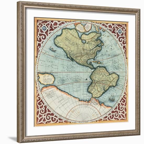 Terra Major I-Gerardus Mercator-Framed Art Print