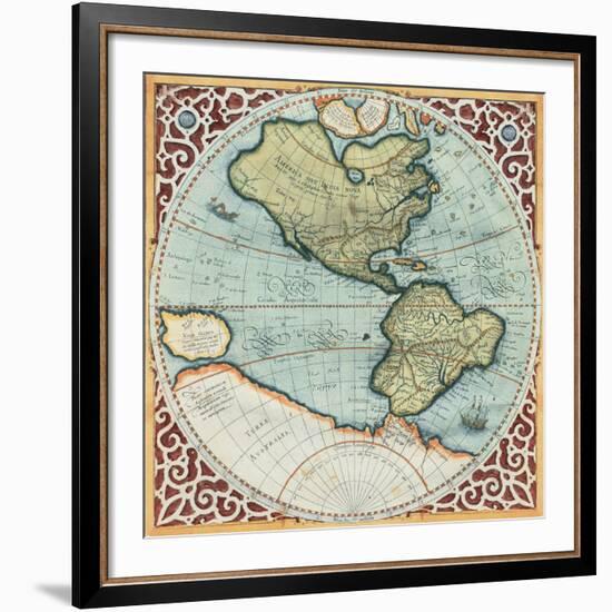 Terra Major I-Gerardus Mercator-Framed Art Print