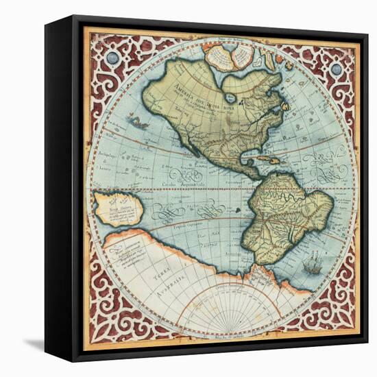 Terra Major I-Gerardus Mercator-Framed Stretched Canvas