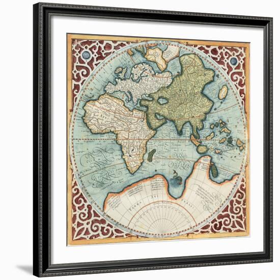 Terra Major II-Gerardus Mercator-Framed Art Print