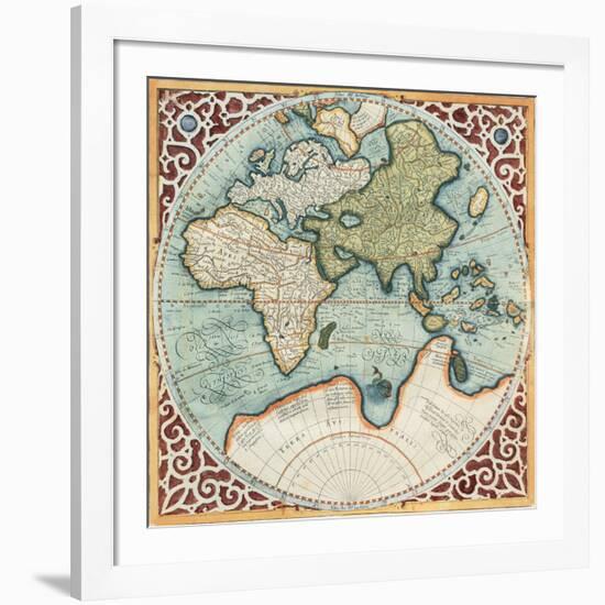 Terra Major II-Gerardus Mercator-Framed Art Print