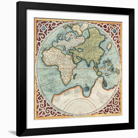 Terra Major II-Gerardus Mercator-Framed Art Print