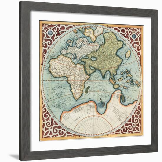 Terra Major II-Gerardus Mercator-Framed Art Print