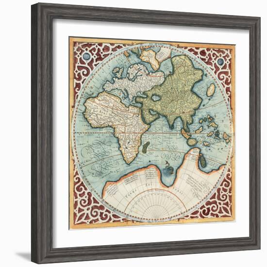 Terra Major II-Gerardus Mercator-Framed Art Print