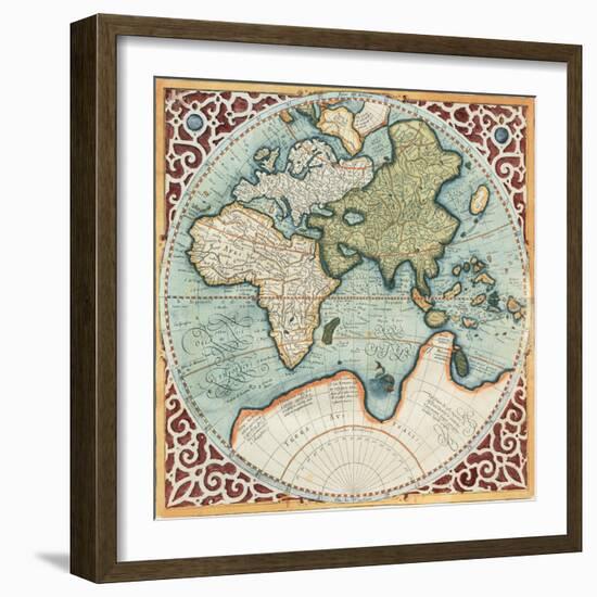 Terra Major II-Gerardus Mercator-Framed Art Print