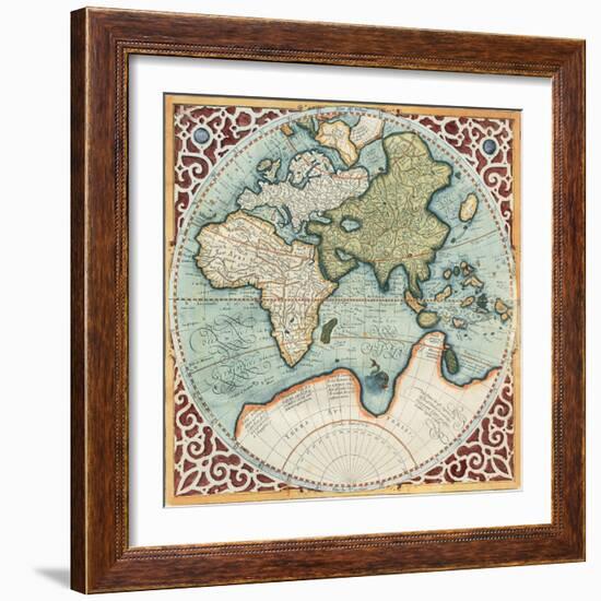 Terra Major II-Gerardus Mercator-Framed Art Print