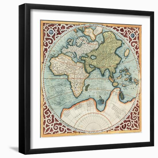 Terra Major II-Gerardus Mercator-Framed Art Print