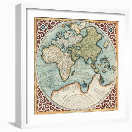 Terra Major II-Gerardus Mercator-Framed Art Print