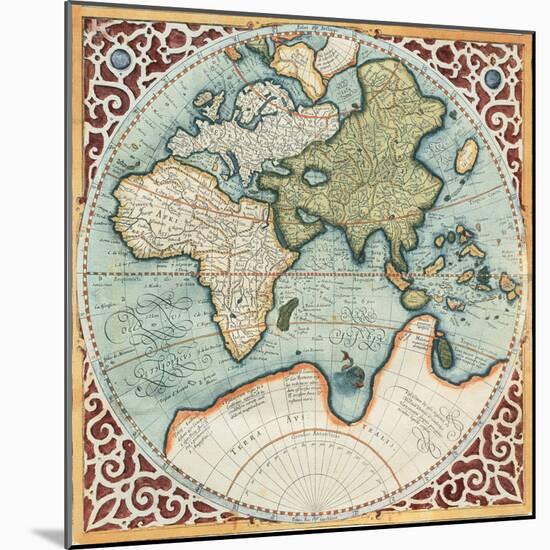 Terra Major II-Gerardus Mercator-Mounted Art Print