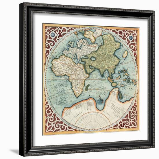 Terra Major II-Gerardus Mercator-Framed Art Print