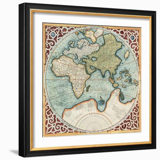 Terra Major II-Gerardus Mercator-Framed Art Print