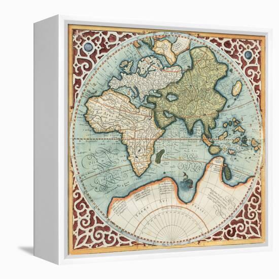 Terra Major II-Gerardus Mercator-Framed Stretched Canvas