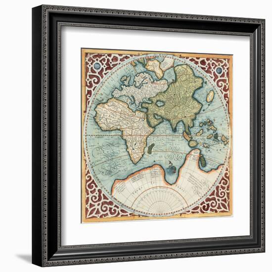 Terra Major II-Gerardus Mercator-Framed Art Print