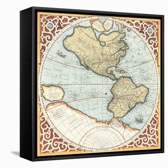 Terra Major Petites A-Gerardus Mercator-Framed Stretched Canvas