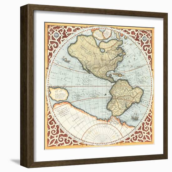 Terra Major Petites A-Gerardus Mercator-Framed Art Print