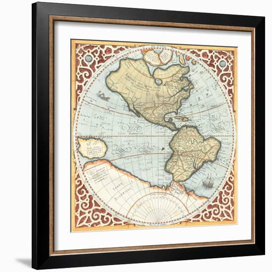 Terra Major Petites A-Gerardus Mercator-Framed Art Print