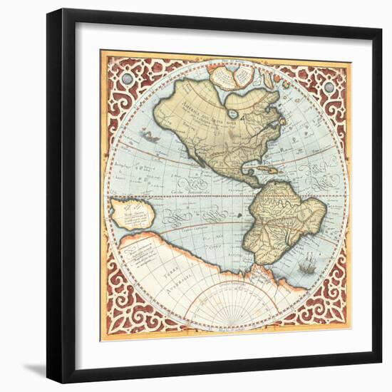 Terra Major Petites A-Gerardus Mercator-Framed Art Print