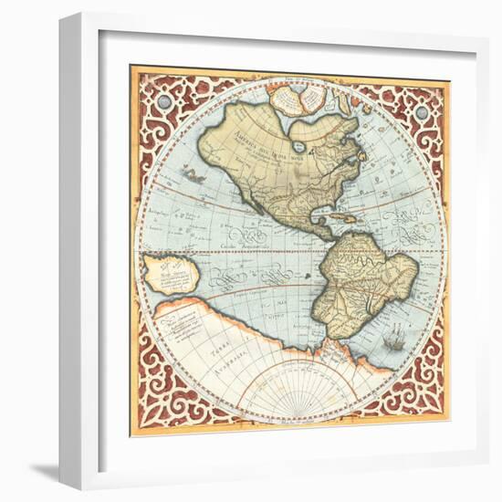 Terra Major Petites A-Gerardus Mercator-Framed Art Print