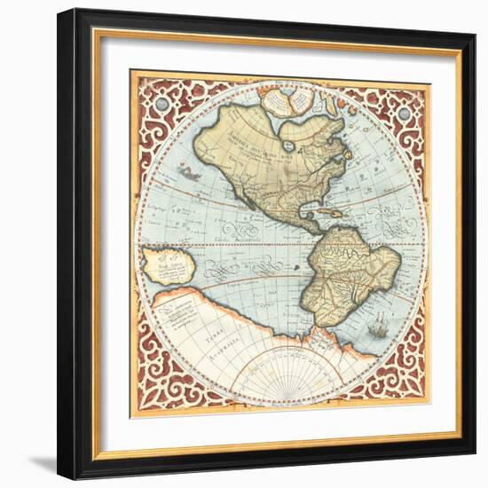 Terra Major Petites A-Gerardus Mercator-Framed Art Print