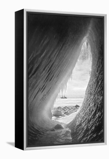 Terra Nova' in the Ice. from Scott's Last Expedition-Herbert Ponting-Framed Premier Image Canvas