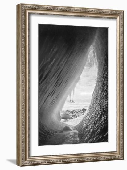 Terra Nova' in the Ice. from Scott's Last Expedition-Herbert Ponting-Framed Giclee Print