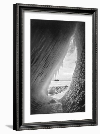 Terra Nova' in the Ice. from Scott's Last Expedition-Herbert Ponting-Framed Giclee Print