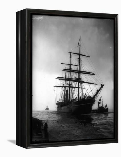 Terra Nova Ship Which was Used by Captain Scott 1910 for His Antarctic Expedition-null-Framed Premier Image Canvas