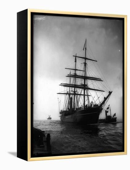 Terra Nova Ship Which was Used by Captain Scott 1910 for His Antarctic Expedition-null-Framed Premier Image Canvas