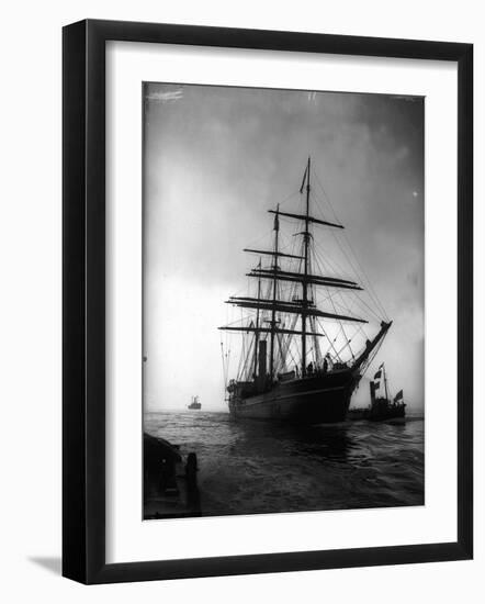 Terra Nova Ship Which was Used by Captain Scott 1910 for His Antarctic Expedition-null-Framed Photographic Print