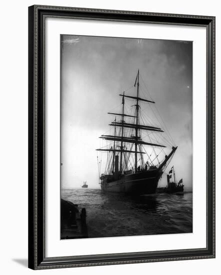 Terra Nova Ship Which was Used by Captain Scott 1910 for His Antarctic Expedition-null-Framed Photographic Print