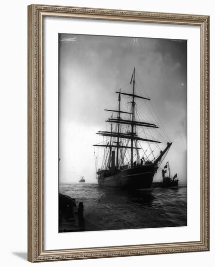 Terra Nova Ship Which was Used by Captain Scott 1910 for His Antarctic Expedition-null-Framed Photographic Print