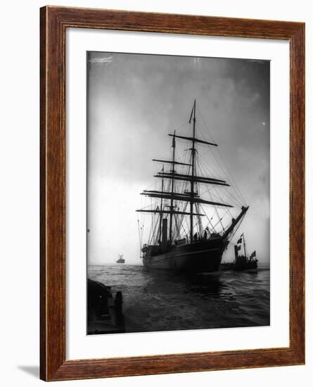 Terra Nova Ship Which was Used by Captain Scott 1910 for His Antarctic Expedition-null-Framed Photographic Print