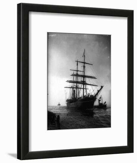 Terra Nova Ship Which was Used by Captain Scott 1910 for His Antarctic Expedition-null-Framed Photographic Print