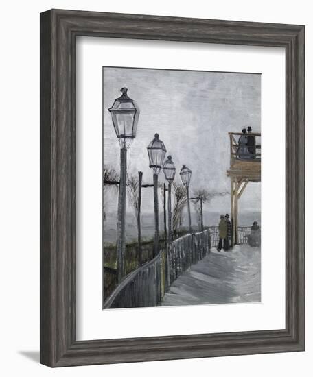 Terrace and Observation Deck at the Moulin-Vincent van Gogh-Framed Giclee Print
