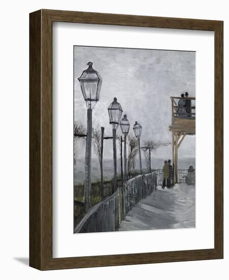 Terrace and Observation Deck at the Moulin-Vincent van Gogh-Framed Giclee Print