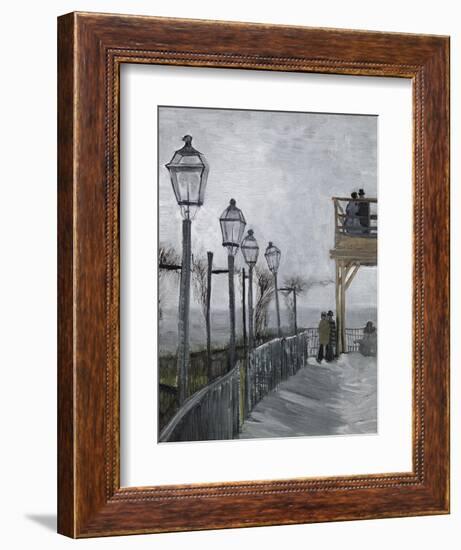 Terrace and Observation Deck at the Moulin-Vincent van Gogh-Framed Giclee Print