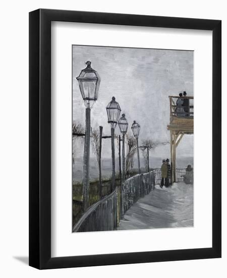 Terrace and Observation Deck at the Moulin-Vincent van Gogh-Framed Giclee Print